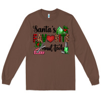 Chestnut santa's favorite nail tech Long Sleeve Tee - AdoDesignShop