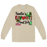 Mushroom santa's favorite nail tech Long Sleeve Tee - AdoDesignShop