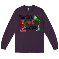 Plum santa's favorite nail tech Long Sleeve Tee - AdoDesignShop