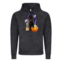 Halloween Cat And Pumpkin Vintage Hoodie | Teevron