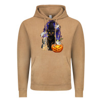 Vintage Camel Halloween Cat and Pumpkin Vintage Hoodie - texasbilliewilder