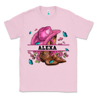 Bubblegum Pink pink costom name cowgirl hat and roses Classic Tee - AdoDesignShop