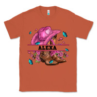 Pink Costom Name Cowgirl Hat And Roses Classic Tee | Teevron