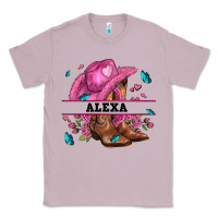 Lilac pink costom name cowgirl hat and roses Classic Tee - AdoDesignShop