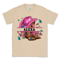 Mushroom pink costom name cowgirl hat and roses Classic Tee - AdoDesignShop