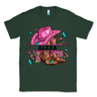 Sports Green pink costom name cowgirl hat and roses Classic Tee - AdoDesignShop