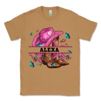 Toasted Coconut pink costom name cowgirl hat and roses Classic Tee - AdoDesignShop