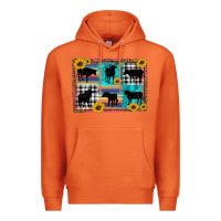 Carrot cow sunflower leopard Premium Hoodie - Artiststas