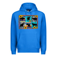 True Royal cow sunflower leopard Premium Hoodie - Artiststas