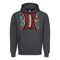 Smoke western pattern and american football Zipper Hoodie - BarkalooDesign