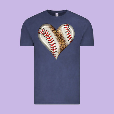 Baseball Heart Vintage Tee Designed By Hra Design Shop