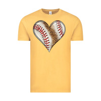 Vintage Mustard baseball heart Vintage Tee - HRA Design Shop
