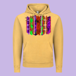Halloween Brushstrokes Vintage Hoodie Designed By Texasbilliewilder
