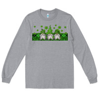 Heather Grey st patricks gnomes Long Sleeve Tee - Jasminsmagicworld