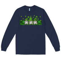 Navy st patricks gnomes Long Sleeve Tee - Jasminsmagicworld