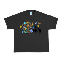 Pigment Black he is risen matthew 28 6 cross with butterflies cowhide background Urban Heavy Tee - BarkalooDesign