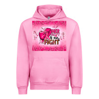 Fuchsia Pink Her fight is our fight Urban Hoodie - NancyCooperArtShop