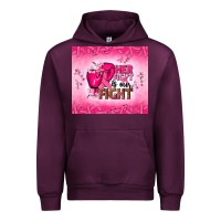 Mauve Wine Her fight is our fight Urban Hoodie - NancyCooperArtShop