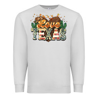 Dove Grey love texas Premium Sweatshirt - NancyCooperArtShop