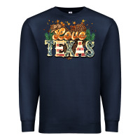 Navy love texas Premium Sweatshirt - NancyCooperArtShop