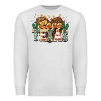 Oatmeal Heather love texas Premium Sweatshirt - NancyCooperArtShop