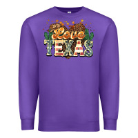 Purple love texas Premium Sweatshirt - NancyCooperArtShop