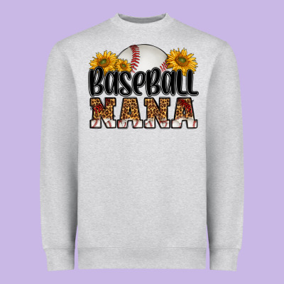 Baseball Nana Heavyweight Sweatshirt Designed By Hra Design Shop