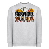 Heather Grey baseball nana Heavyweight Sweatshirt - HRA Design Shop