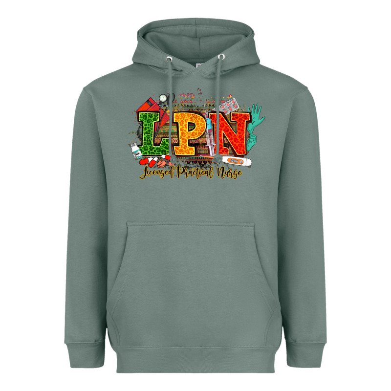 Lpn Licensed Practical Nurse Juneteenth Heavyweight Hoodie by NancyCooperArtShop | Teevron