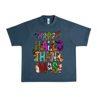 Midnight Navy happy hallothankmas Urban Heavy Tee - FaDigitalArtStudio