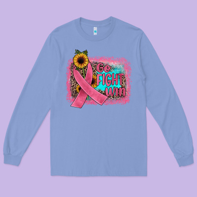 Go Fight Win Long Sleeve Tee Designed By Jahusdesignshop