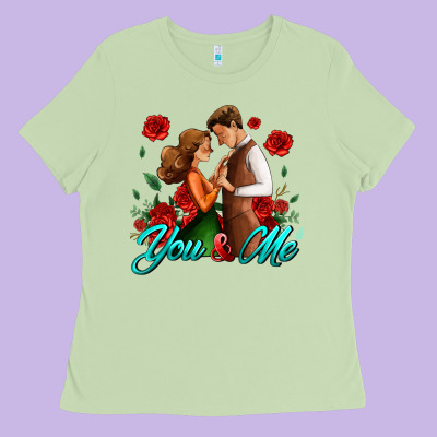 You And Me Ladies Tee Designed By Adodesignshop