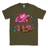 Army Green pink cowgirl hat and roses Classic Tee - AdoDesignShop