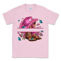 Bubblegum Pink pink cowgirl hat and roses Classic Tee - AdoDesignShop