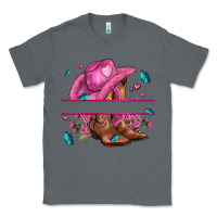 Charcoal Heather pink cowgirl hat and roses Classic Tee - AdoDesignShop