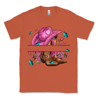 Copper pink cowgirl hat and roses Classic Tee - AdoDesignShop