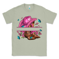 Matcha pink cowgirl hat and roses Classic Tee - AdoDesignShop
