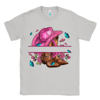 Moon Dust pink cowgirl hat and roses Classic Tee - AdoDesignShop