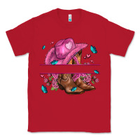 Red pink cowgirl hat and roses Classic Tee - AdoDesignShop