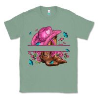 Sage pink cowgirl hat and roses Classic Tee - AdoDesignShop