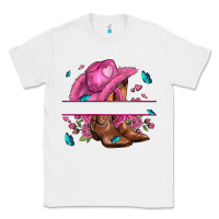 White pink cowgirl hat and roses Classic Tee - AdoDesignShop