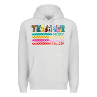 Dove Grey teacher believe Premium Hoodie - Artiststas