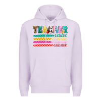 Lilac teacher believe Premium Hoodie - Artiststas