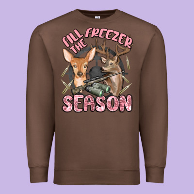 Fill The Freezer Season Premium Sweatshirt Designed By Maliassmallbusiness