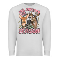 Dove Grey fill the freezer season Premium Sweatshirt - MaliasSmallBusiness