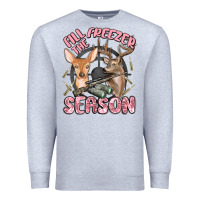 Heather Grey fill the freezer season Premium Sweatshirt - MaliasSmallBusiness