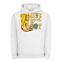 Pigment Lunar Rock Give Cancer the boot Childhood Cancer Urban Hoodie - NancyCooperArtShop