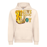 Sandshell Give Cancer the boot Childhood Cancer Urban Hoodie - NancyCooperArtShop