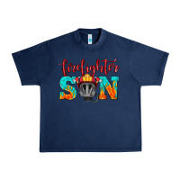 Navy firefighter son boy Urban Heavy Tee - HRA Design Shop