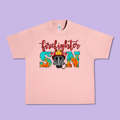 Firefighter Son Boy Urban Heavy Tee Designed By Hra Design Shop